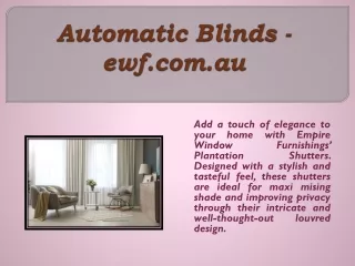 automatic blinds ewf com au