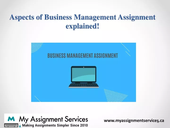 aspects of business management assignment explained