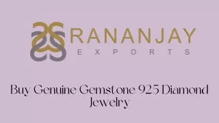 Buy Genuine Gemstone 925 Silver Jewelry