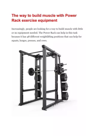 the way to build muscle with power rack exercise