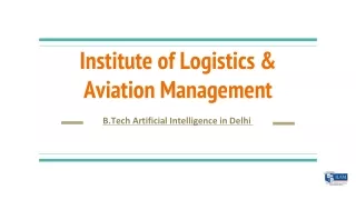 B.Tech Artificial Intelligence in Delhi by ILAM India