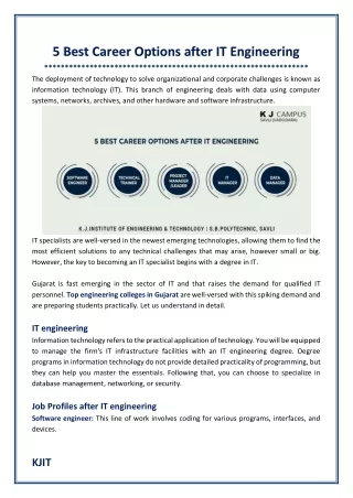 5 best career options after it engineering