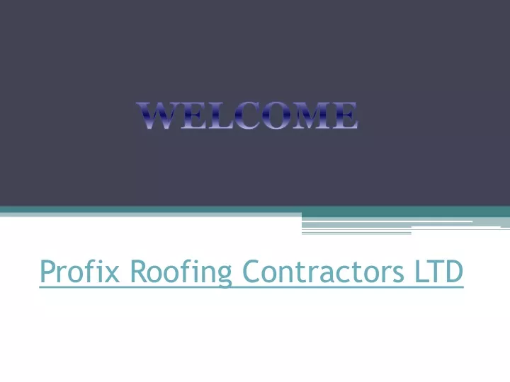 profix roofing contractors ltd