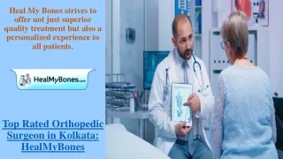Renowned Orthopedic Surgeon in Kolkata - HealMyBones