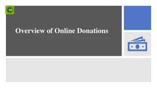 overview of online donations