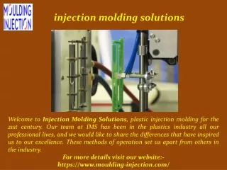 injection molding solutions