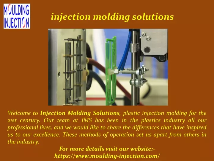 injection molding solutions