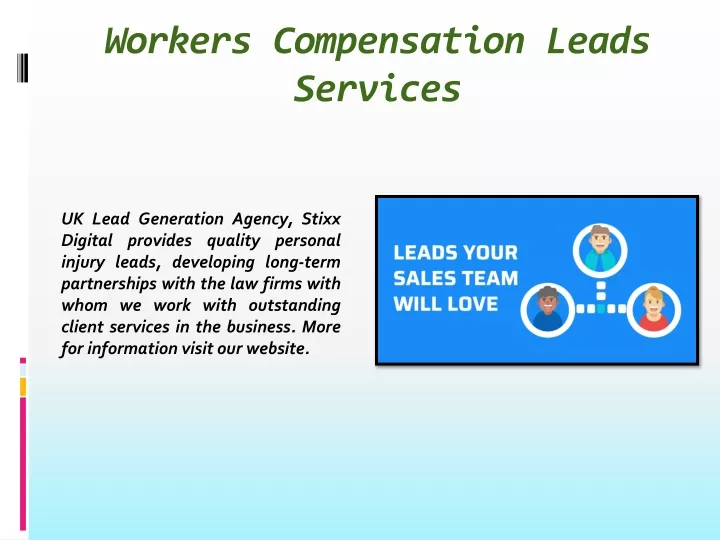 workers compensation leads services