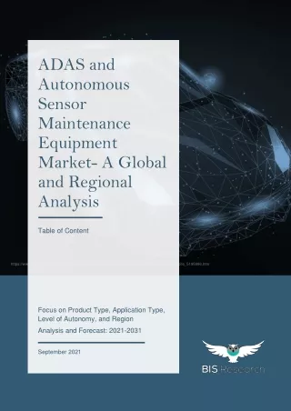 adas and autonomous sensor maintenance equipment