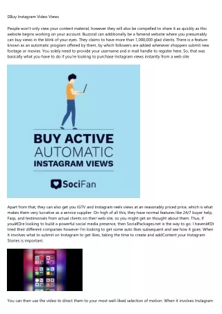 buy instagram video views