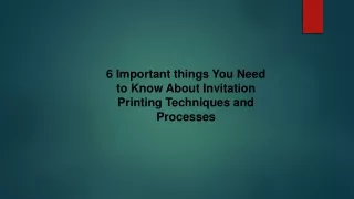 6 important things you need to know about