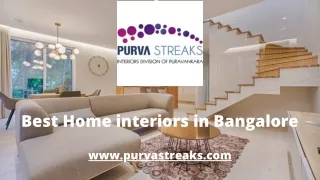 Best Home interiors in Bangalore