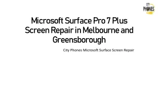 Microsoft Surface Pro 7 Plus Screen Repair in Melbourne and Greensborough