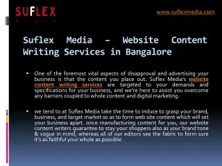 Website Content Writing Services & Animated Explainer Video Company