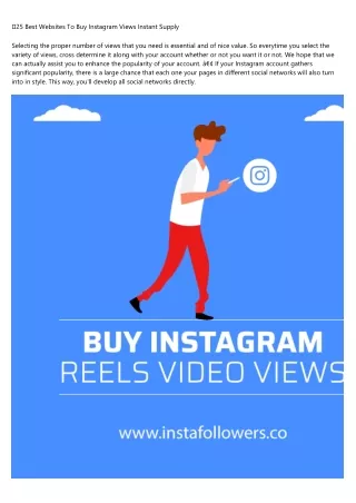 25 best websites to buy instagram views instant