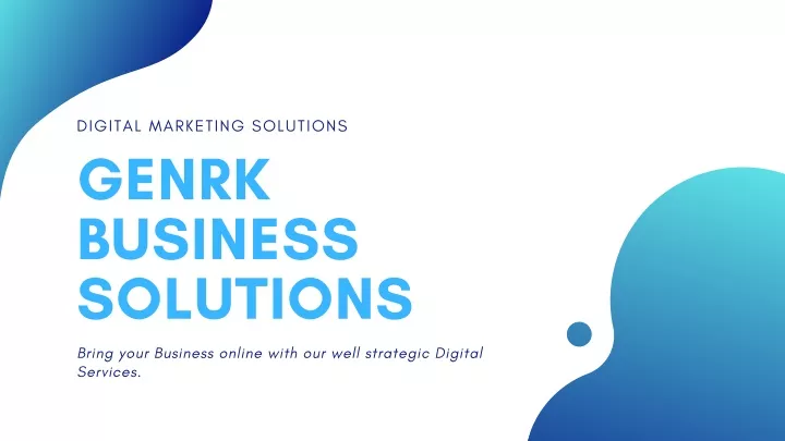 digital marketing solutions genrk business