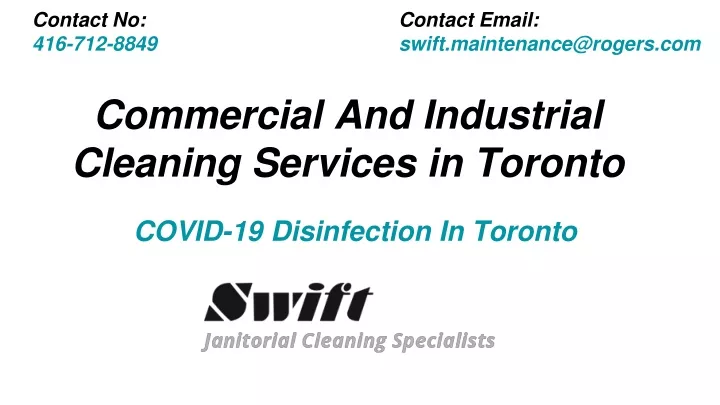 commercial and industrial cleaning services in toronto