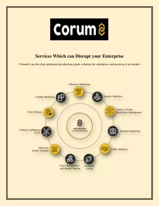Crypto Marketing Company | Corum8.com