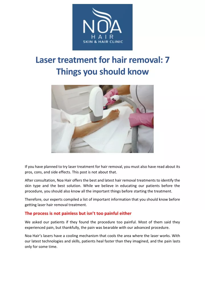 laser treatment for hair removal 7 things