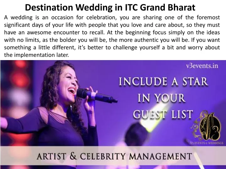 destination wedding in itc grand bharat