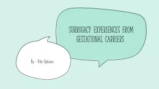 surrogacy experiences from gestational carriers