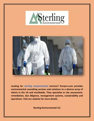 looking for sterling environmental services