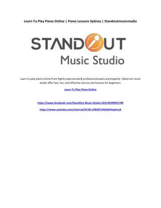 learn to play piano online piano lessons sydney