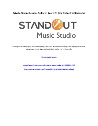 private singing lessons sydney learn to sing