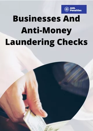 Businesses And Anti-Money Laundering Checks!