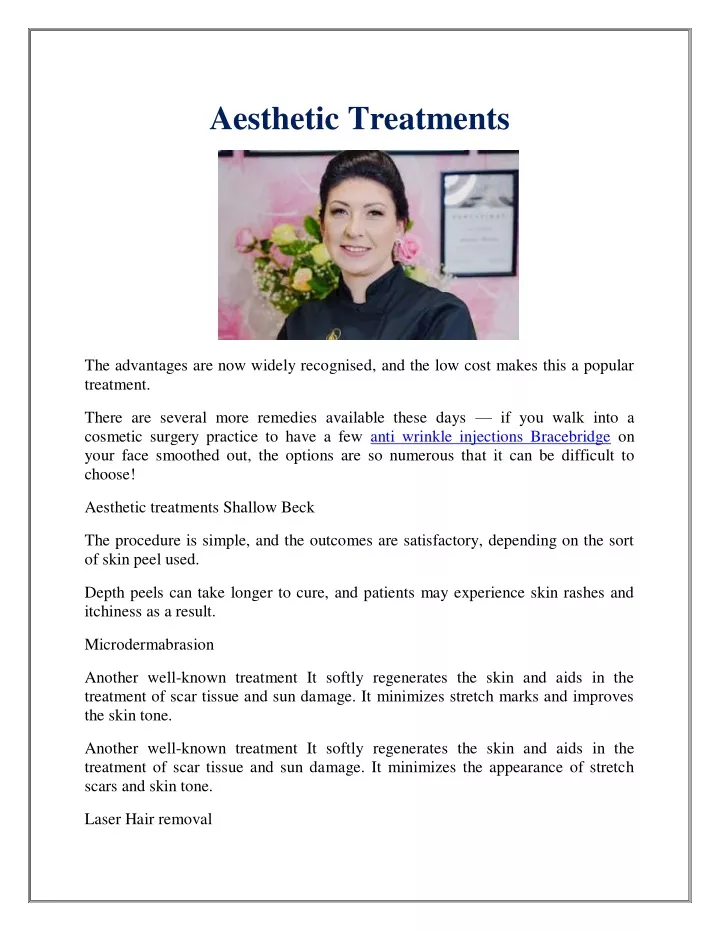 aesthetic treatments