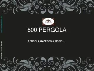 800 pergola