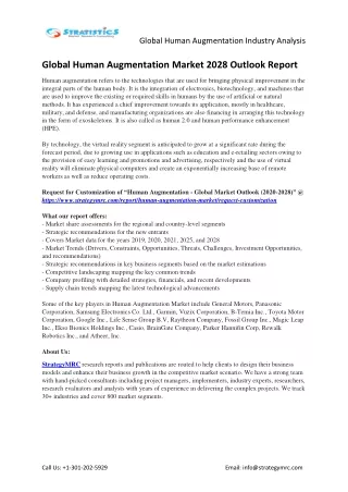 global human augmentation industry analysis