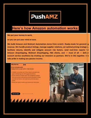 Amazon Automation Business - PushAMZ