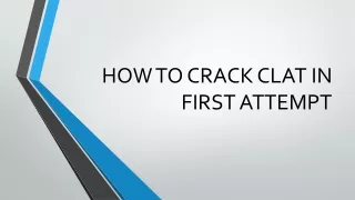 HOW TO CRACK CLAT IN FIRST ATTEMPT