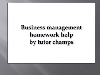bussiness management