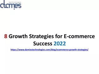 8 Growth Strategies for E-commerce Success 2022