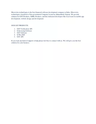 microvista technologies is the best financial