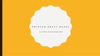 printed kraft boxes