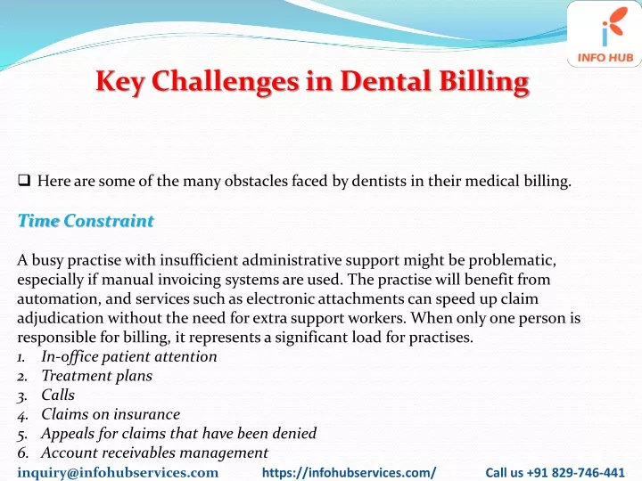 key challenges in dental billing