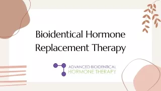 bioidentical hormone replacement therapy