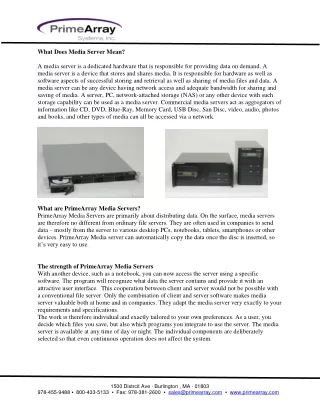 what does media server mean a media server