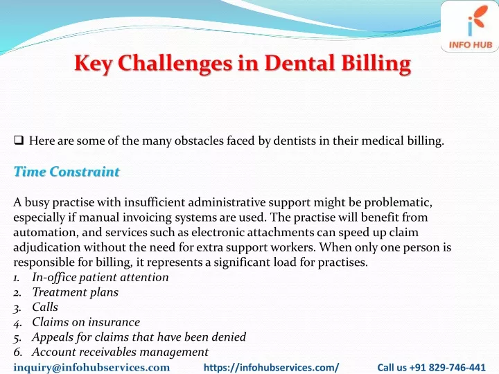 key challenges in dental billing
