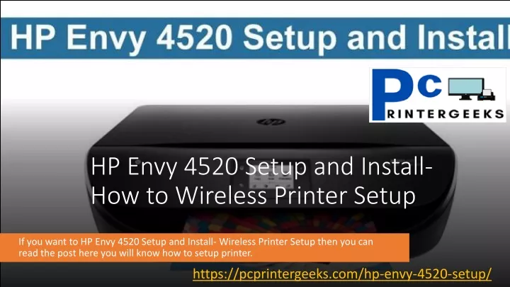 hp envy 4520 setup and install how to wireless printer setup