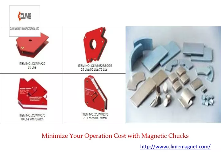 minimize your operation cost with magnetic chucks
