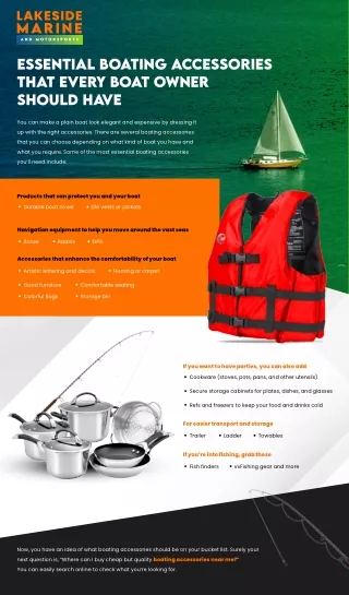 Essential Boating Accessories That Every Boat Owner Should Have