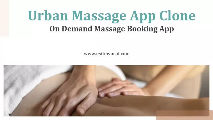 urban massage app clone on demand massage booking app