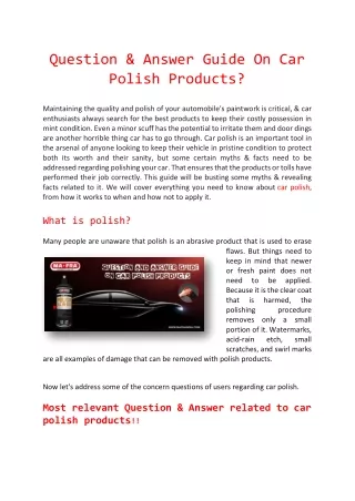 question-answer-guide-on-car-polish-products-by-mafraindia