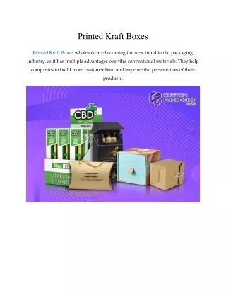 printed kraft boxes