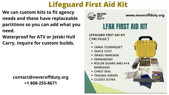 lifeguard first aid kit