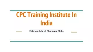 cpc training institute in india